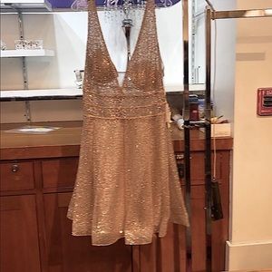 Brand New Worn Once Homecoming Dress Rose Gold